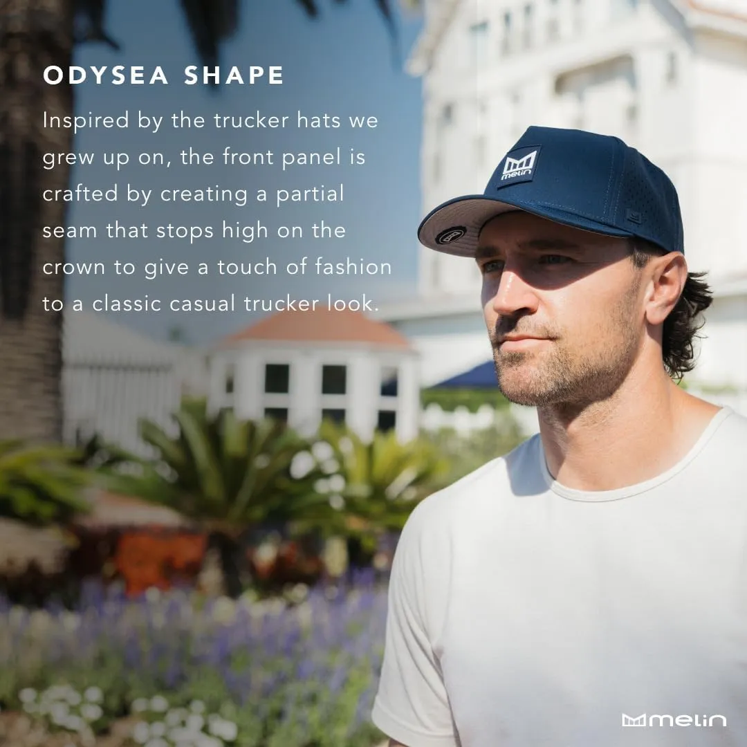 melin Odysea Brick Hydro, Snapback Hats, Water-Resistant Baseball Cap for Men & Women, Golf, Running, or Workout Hat