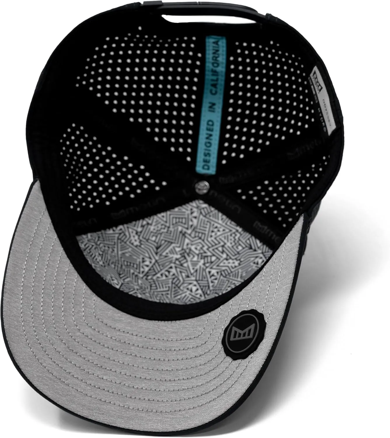 melin Odysea Brick Hydro, Snapback Hats, Water-Resistant Baseball Cap for Men & Women, Golf, Running, or Workout Hat