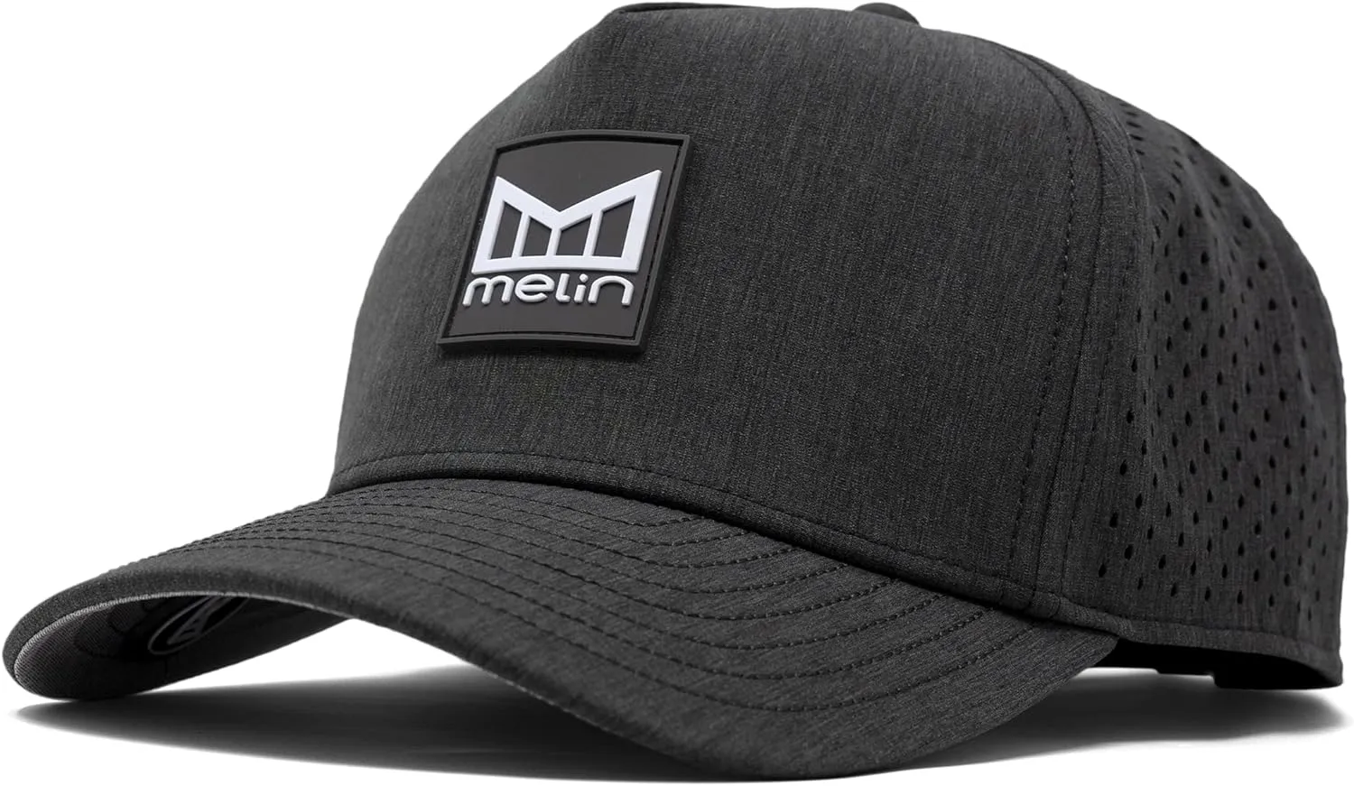 melin Odysea Stacked Hydro, Snapback Hats, Water-Resistant Baseball Caps for Men & Women, Golf, Running, or Workout Hat
