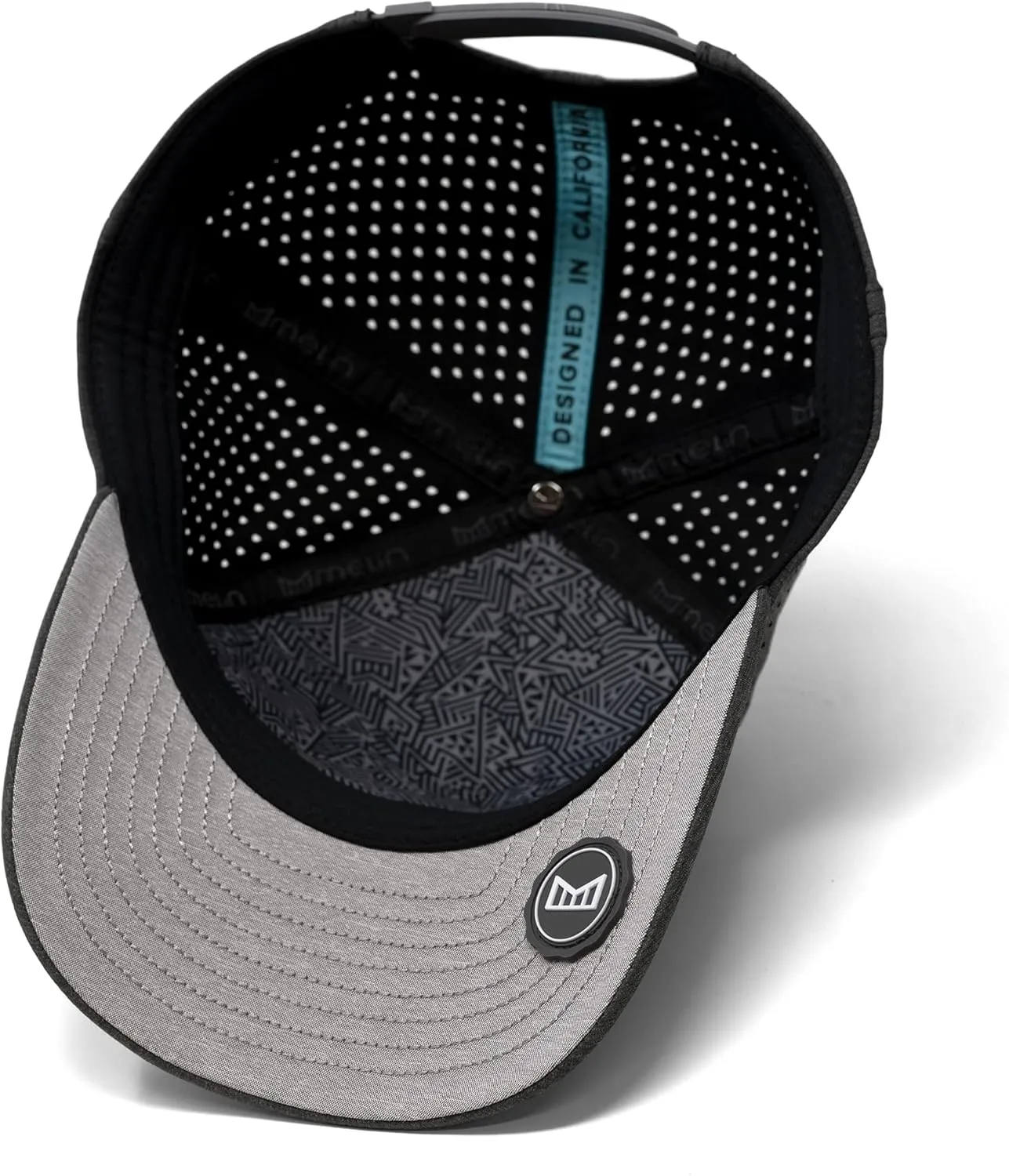 melin Odysea Stacked Hydro, Snapback Hats, Water-Resistant Baseball Caps for Men & Women, Golf, Running, or Workout Hat