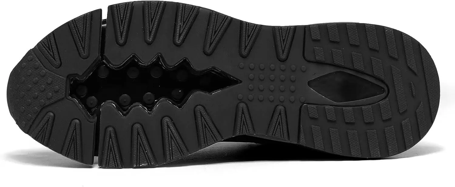 Mens Air Cushion Running Shoes Walking Blade Fashion Sneakers Lace Up Casual Comfortable Soft Sole Work Tennis Sport Athletic Trainers