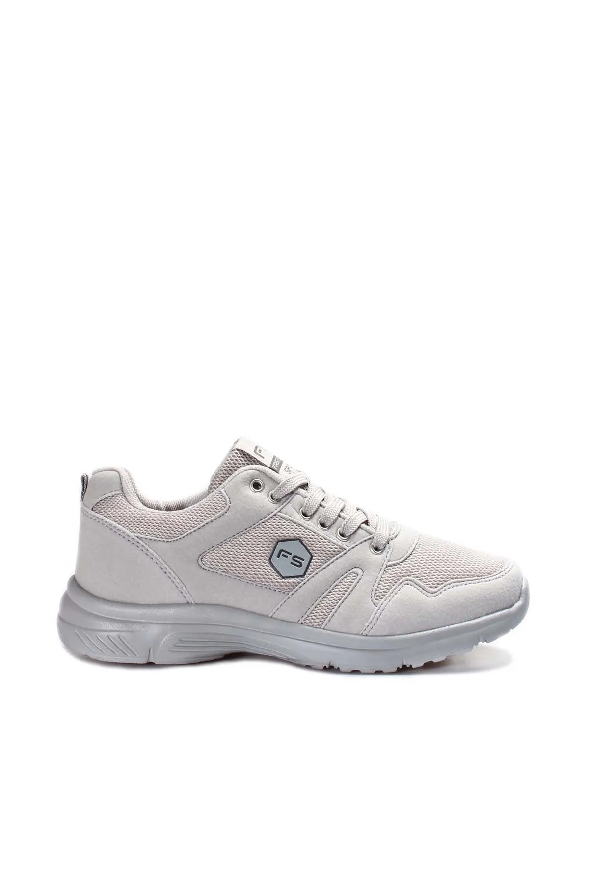 Men's Light Gray Athletic Sneakers with Breathable Mesh - Wessi