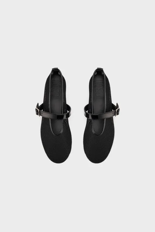 MESH MARY JANE BALLERINA FLATS