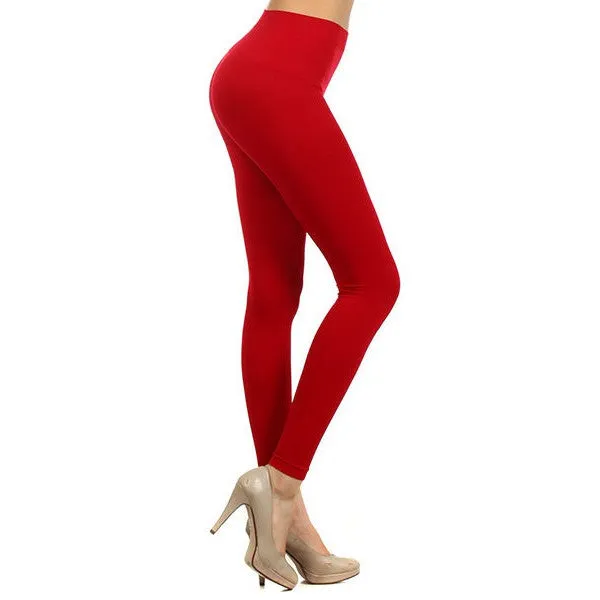 Neon Colored Seamless Full Length Leggings