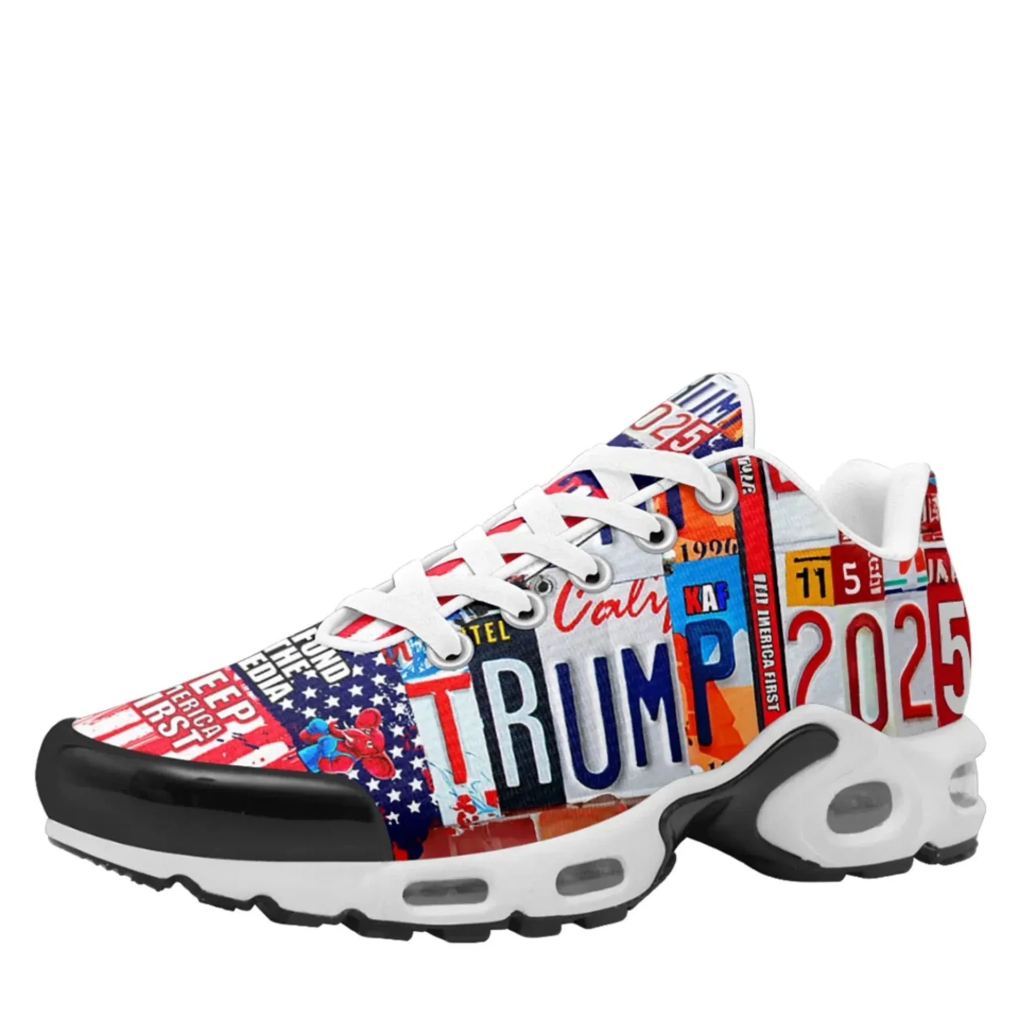 Personalized Trump 2025 Sneakers, Custom Breathable Sport Shoes, Patriotic Unsiex Shoes
