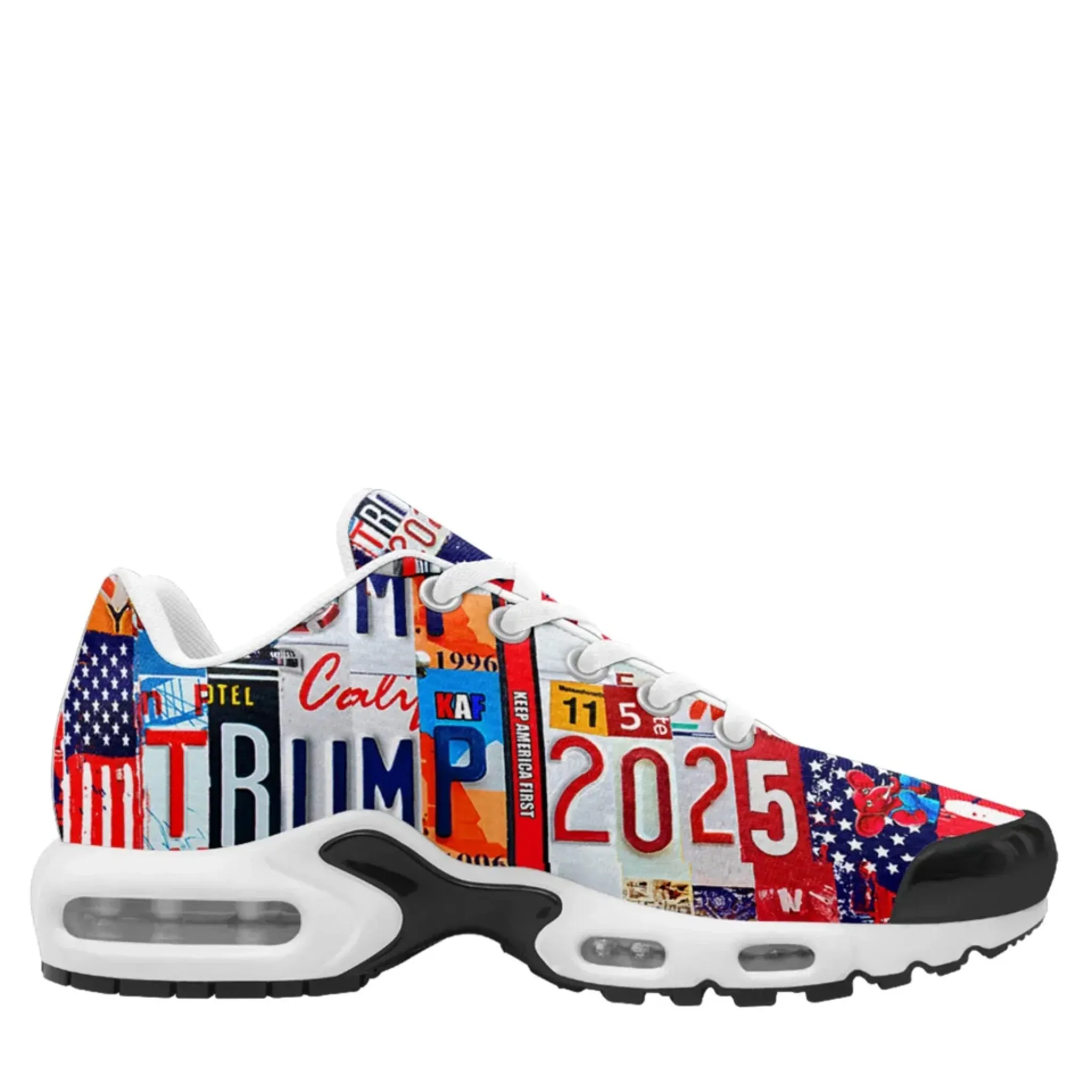 Personalized Trump 2025 Sneakers, Custom Breathable Sport Shoes, Patriotic Unsiex Shoes