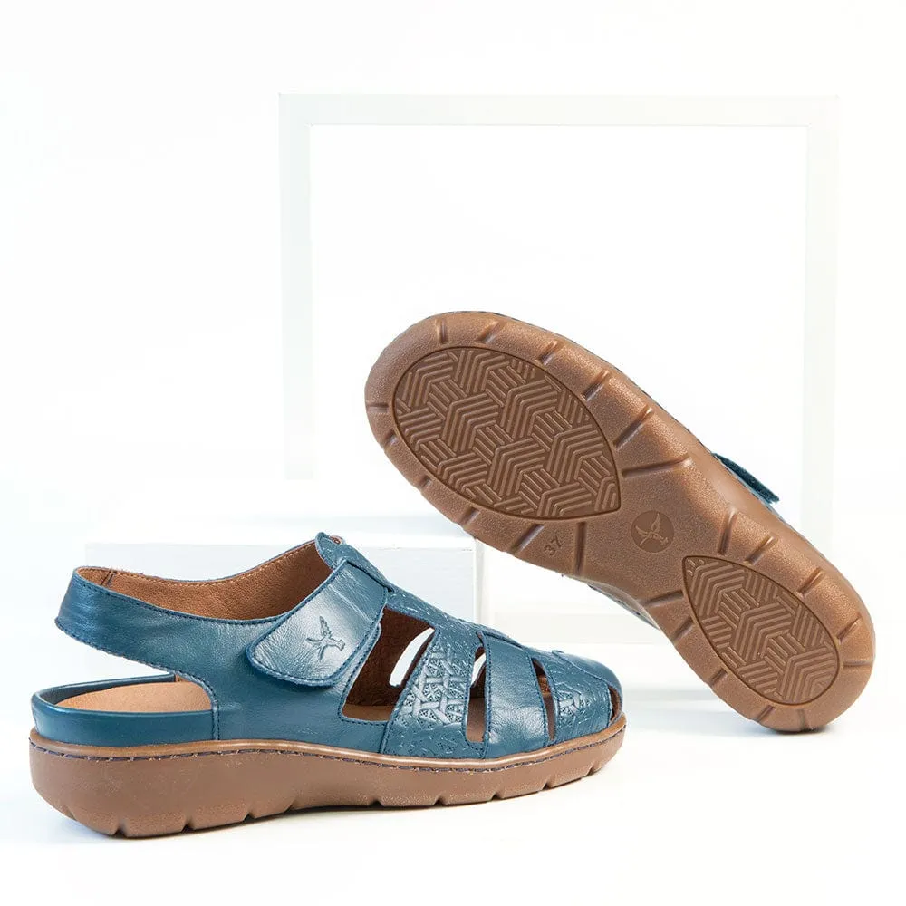 Portofino Women's Fisherman Sandals- Indigo