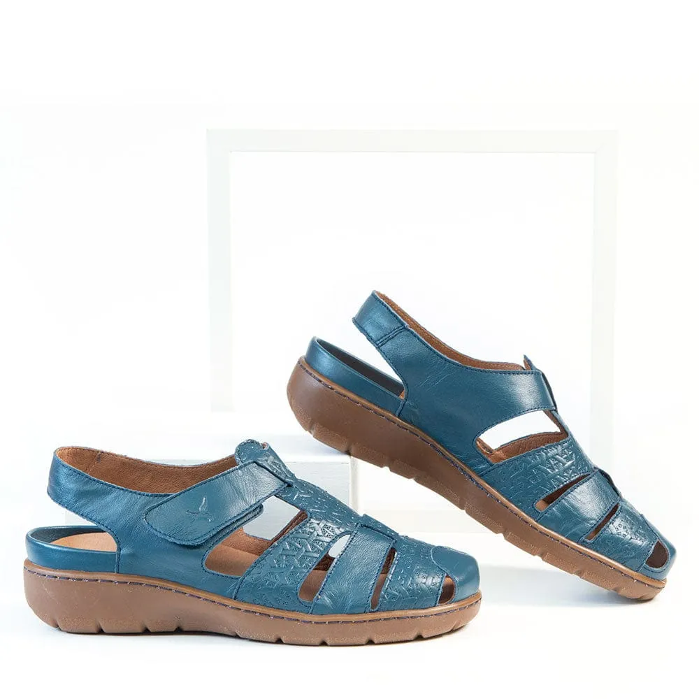 Portofino Women's Fisherman Sandals- Indigo