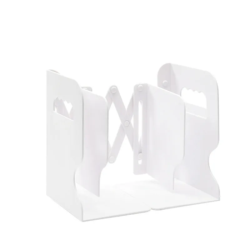 Retractable Bookends Shelves Book Support Stand Adjustable Bookshelf With Pen Holder Desk Organizer Office Accessories | Brodtica.com