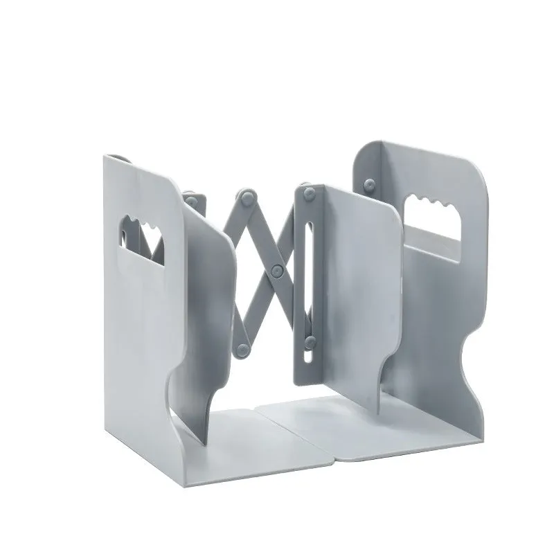 Retractable Bookends Shelves Book Support Stand Adjustable Bookshelf With Pen Holder Desk Organizer Office Accessories | Brodtica.com