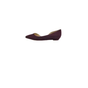 Saige Dark Purple Suede Nine West d'Orsay Flats