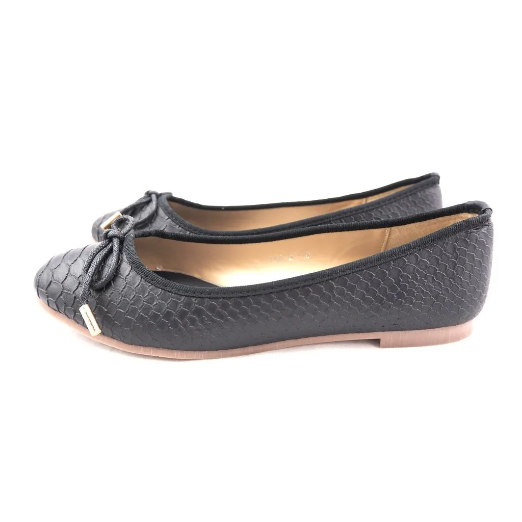 Sasha black snake print ballerina