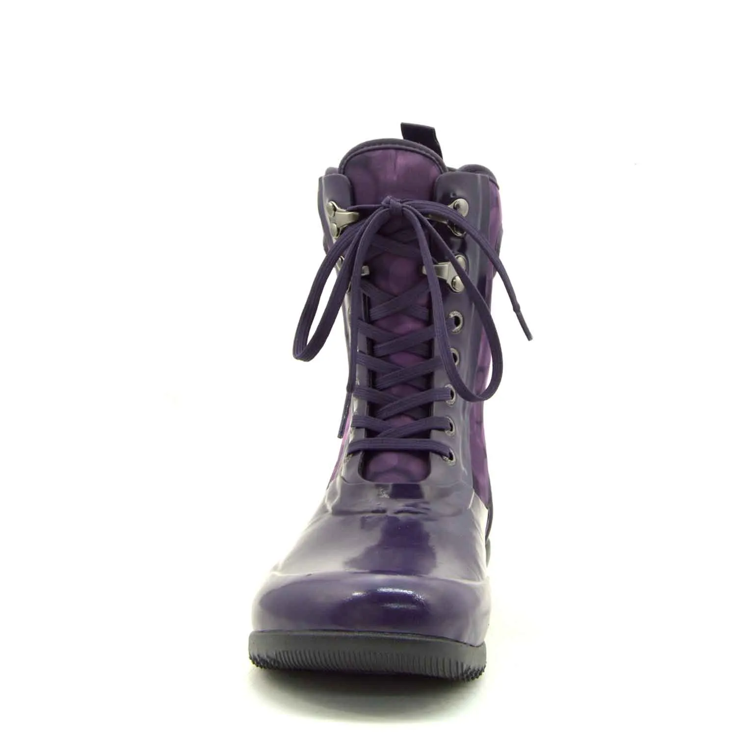 Sidney Rain Magenta Lace Up Gumboots