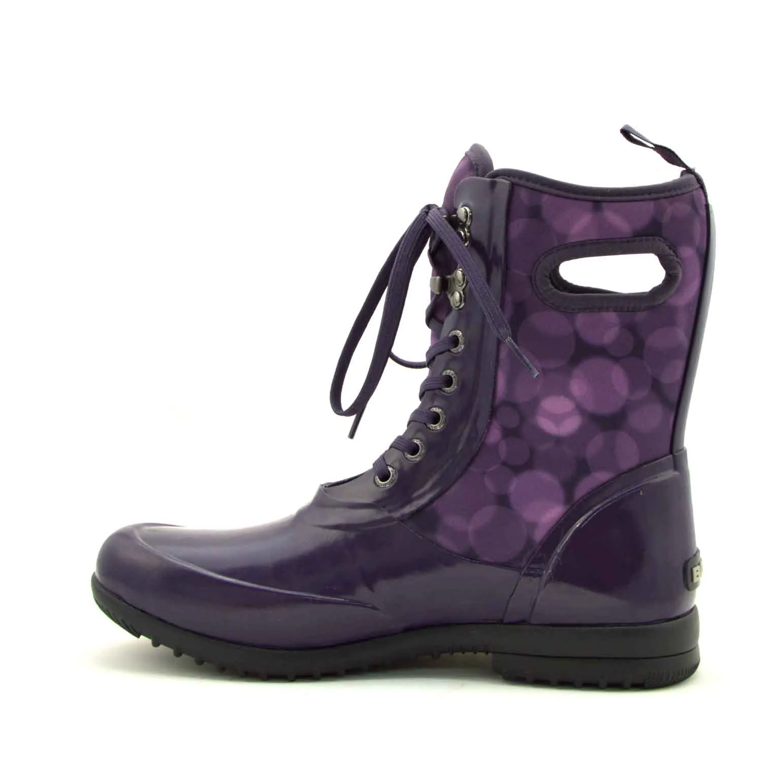 Sidney Rain Magenta Lace Up Gumboots