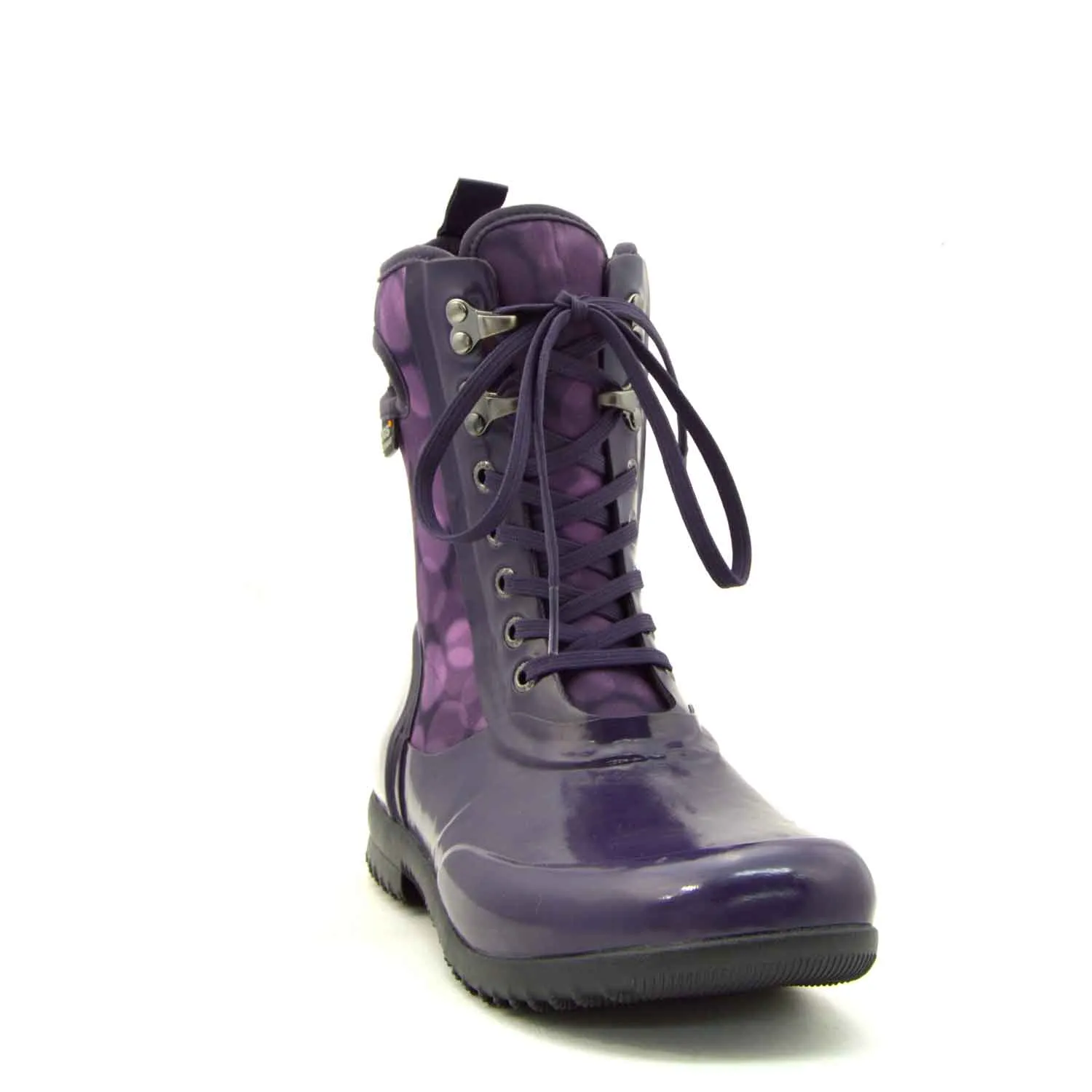 Sidney Rain Magenta Lace Up Gumboots