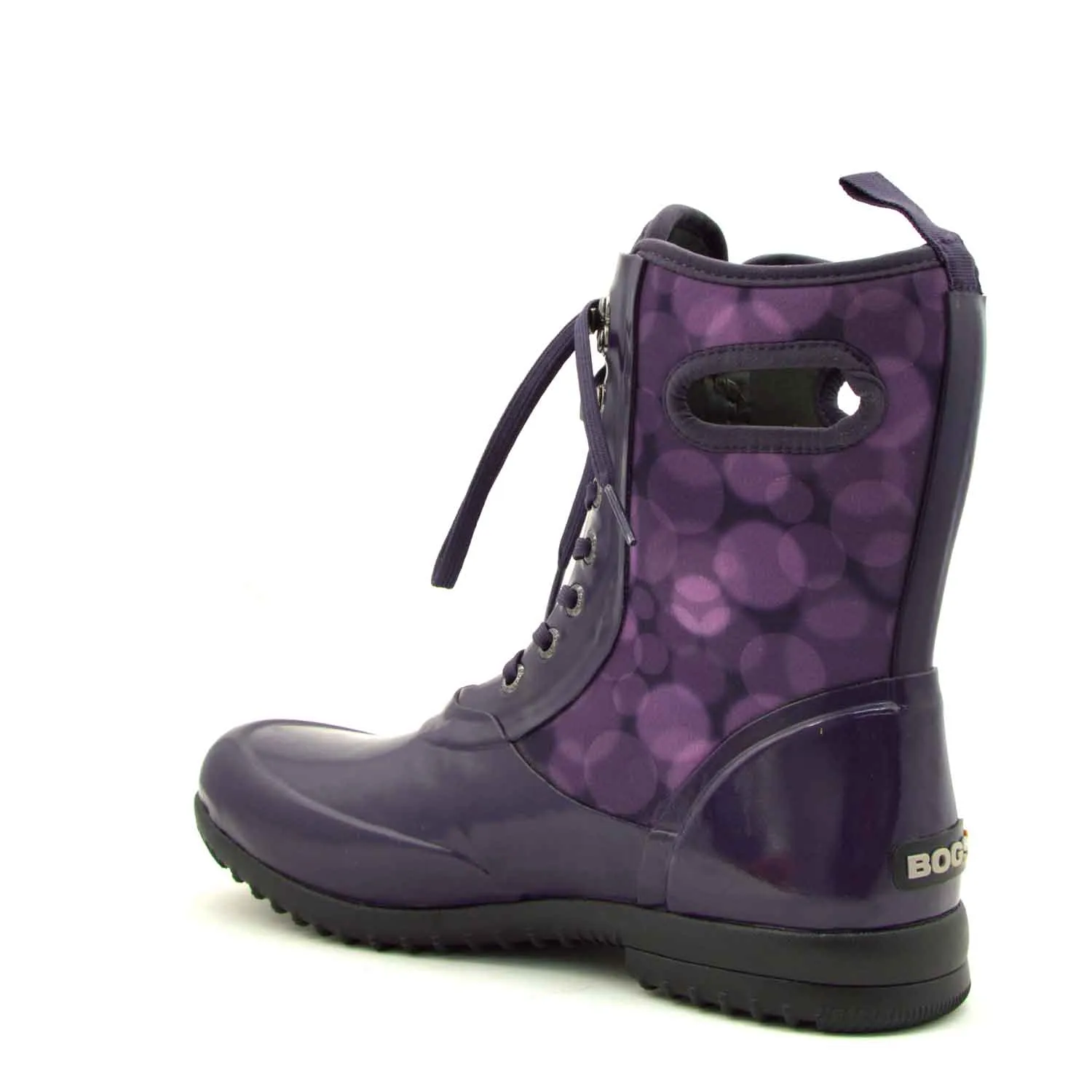 Sidney Rain Magenta Lace Up Gumboots