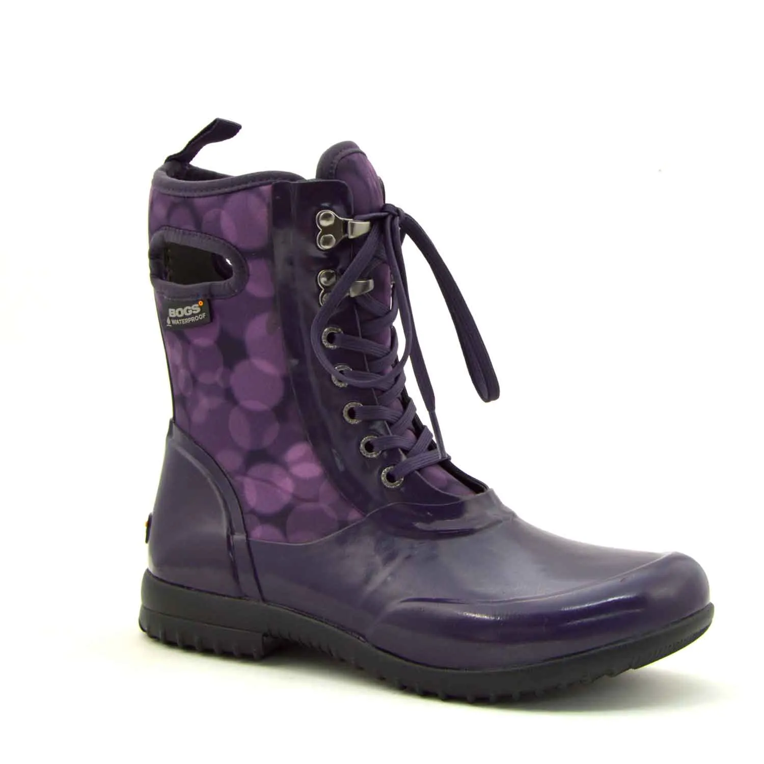 Sidney Rain Magenta Lace Up Gumboots