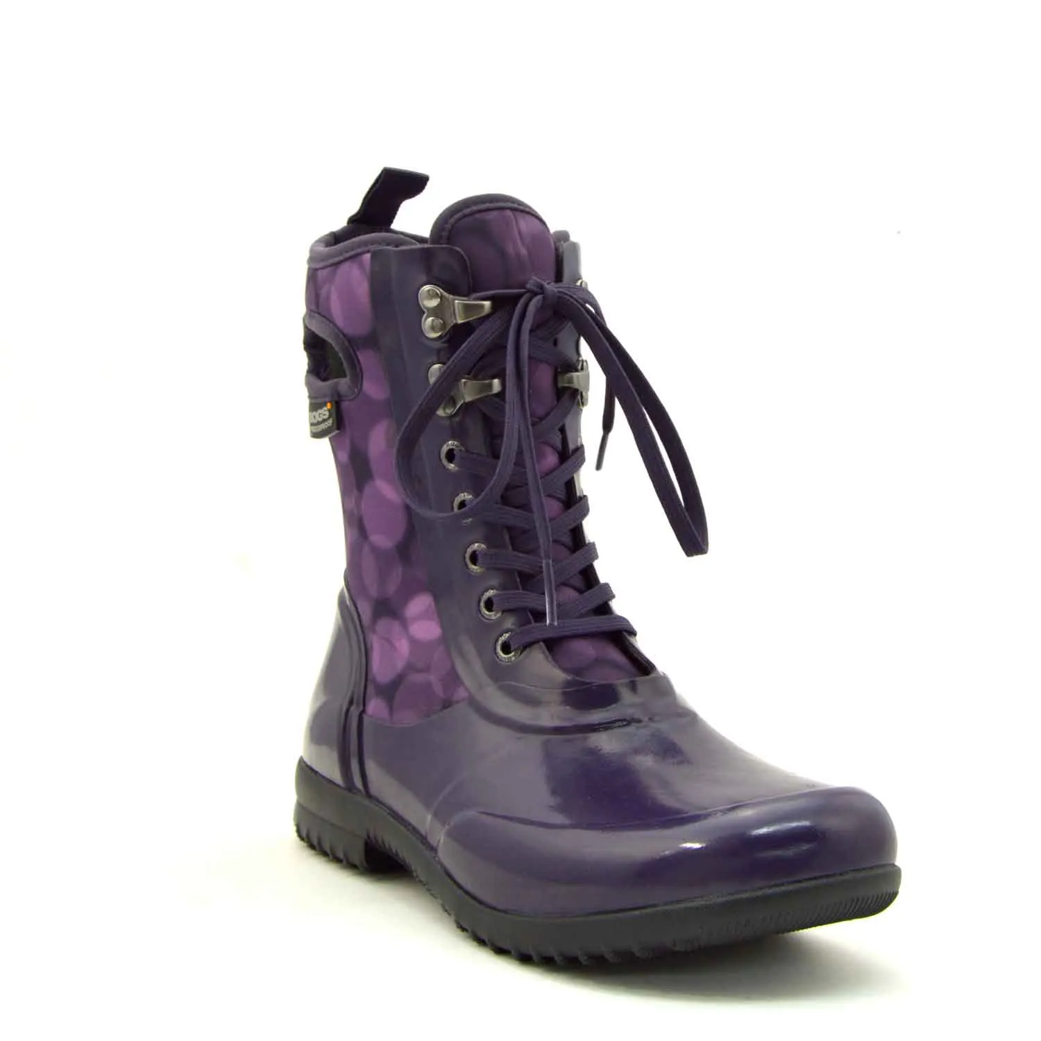 Sidney Rain Magenta Lace Up Gumboots