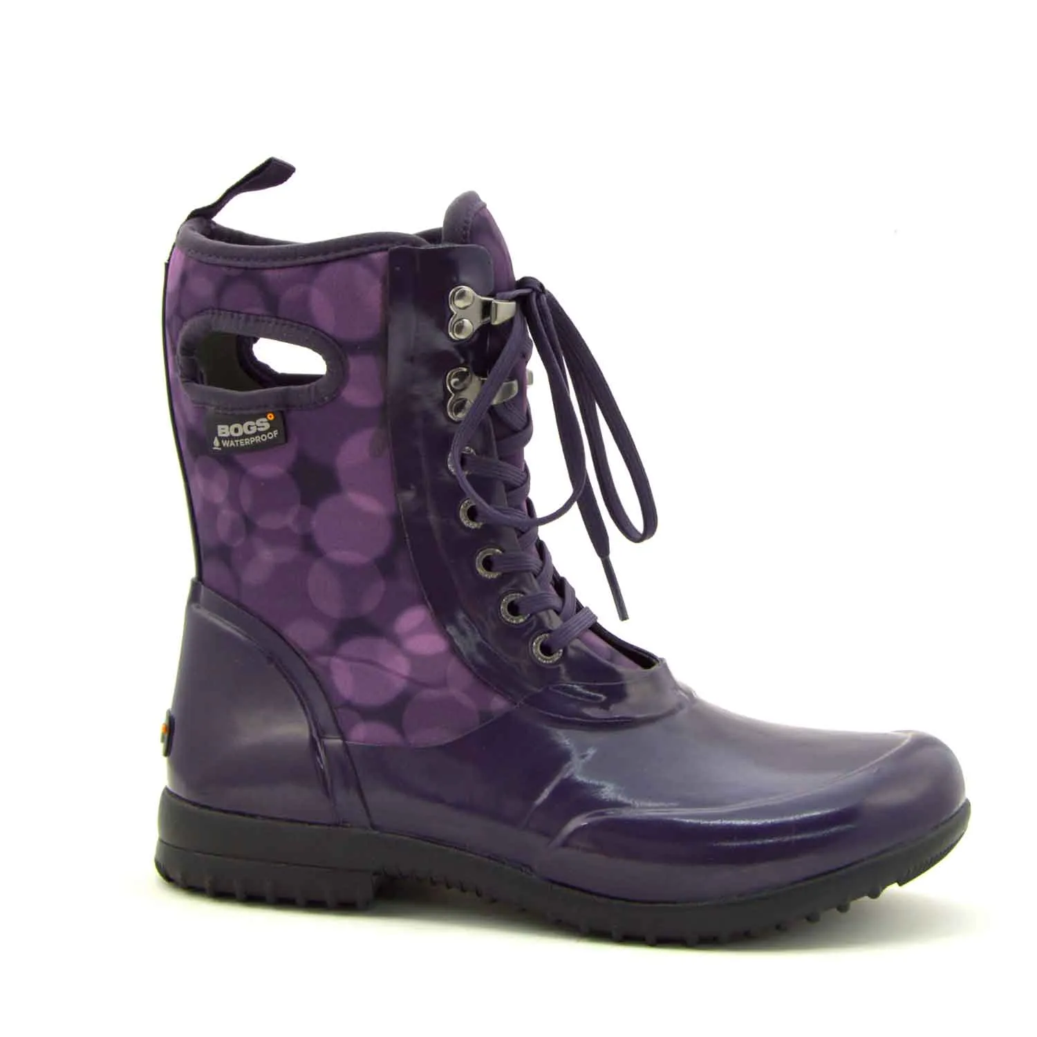 Sidney Rain Magenta Lace Up Gumboots