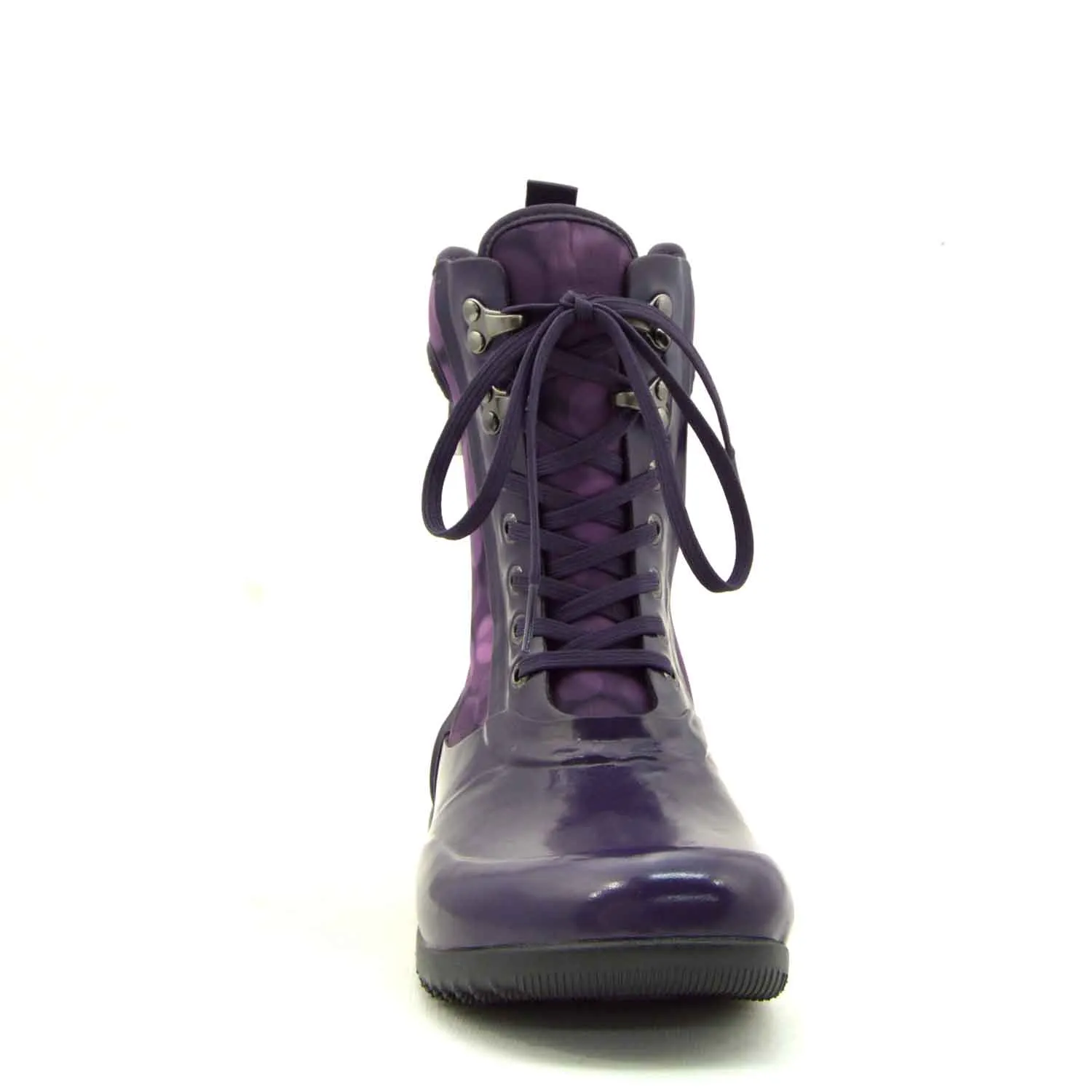 Sidney Rain Magenta Lace Up Gumboots