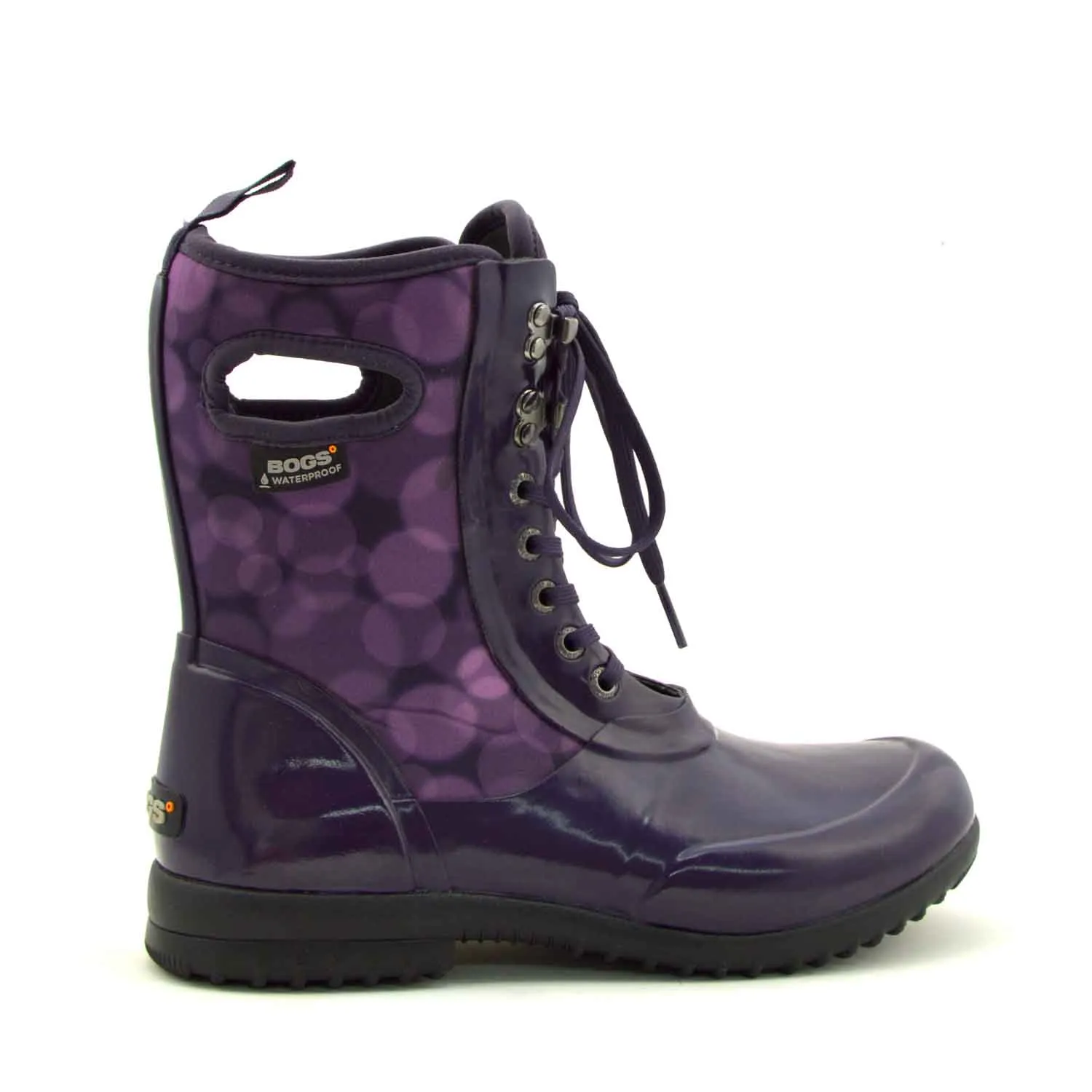 Sidney Rain Magenta Lace Up Gumboots