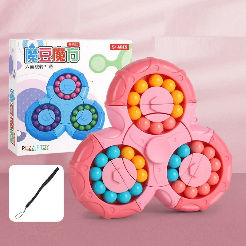 Six-sided Rotary Decompression Magic Bean Rotary Gyro Decompression Toy | Brodtica.com
