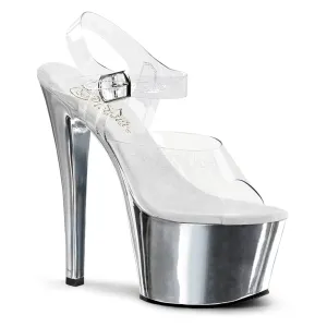 Sky-308 Silver Platform Sandals