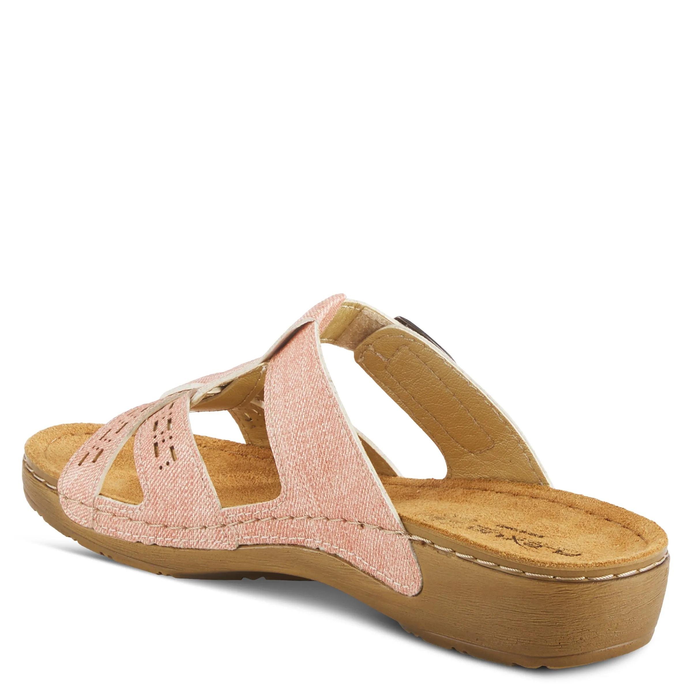 Spring Step Shoes Flexus Nery Jeans Slide Sandal Women's Denim Vegan