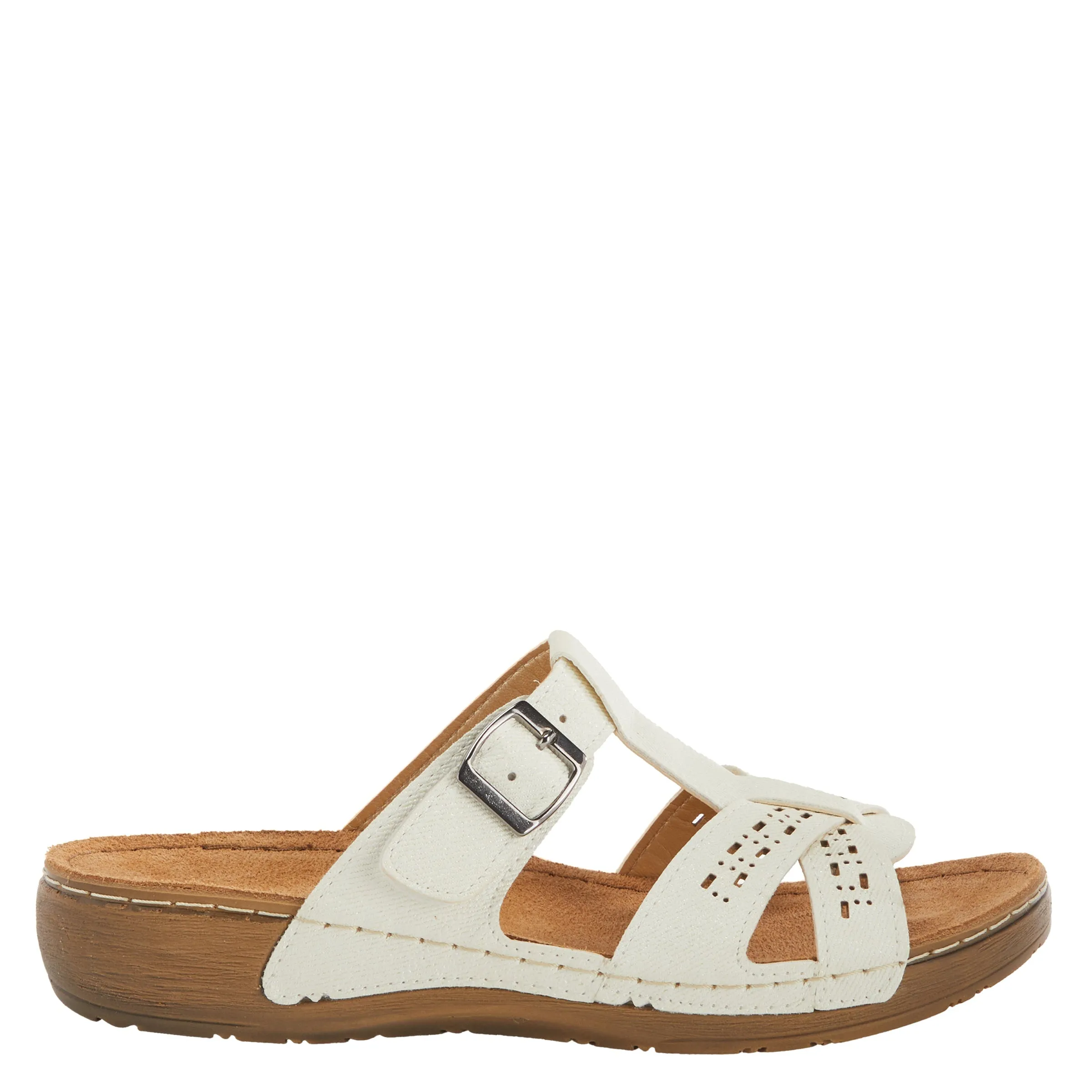 Spring Step Shoes Flexus Nery Jeans Slide Sandal Women's Denim Vegan