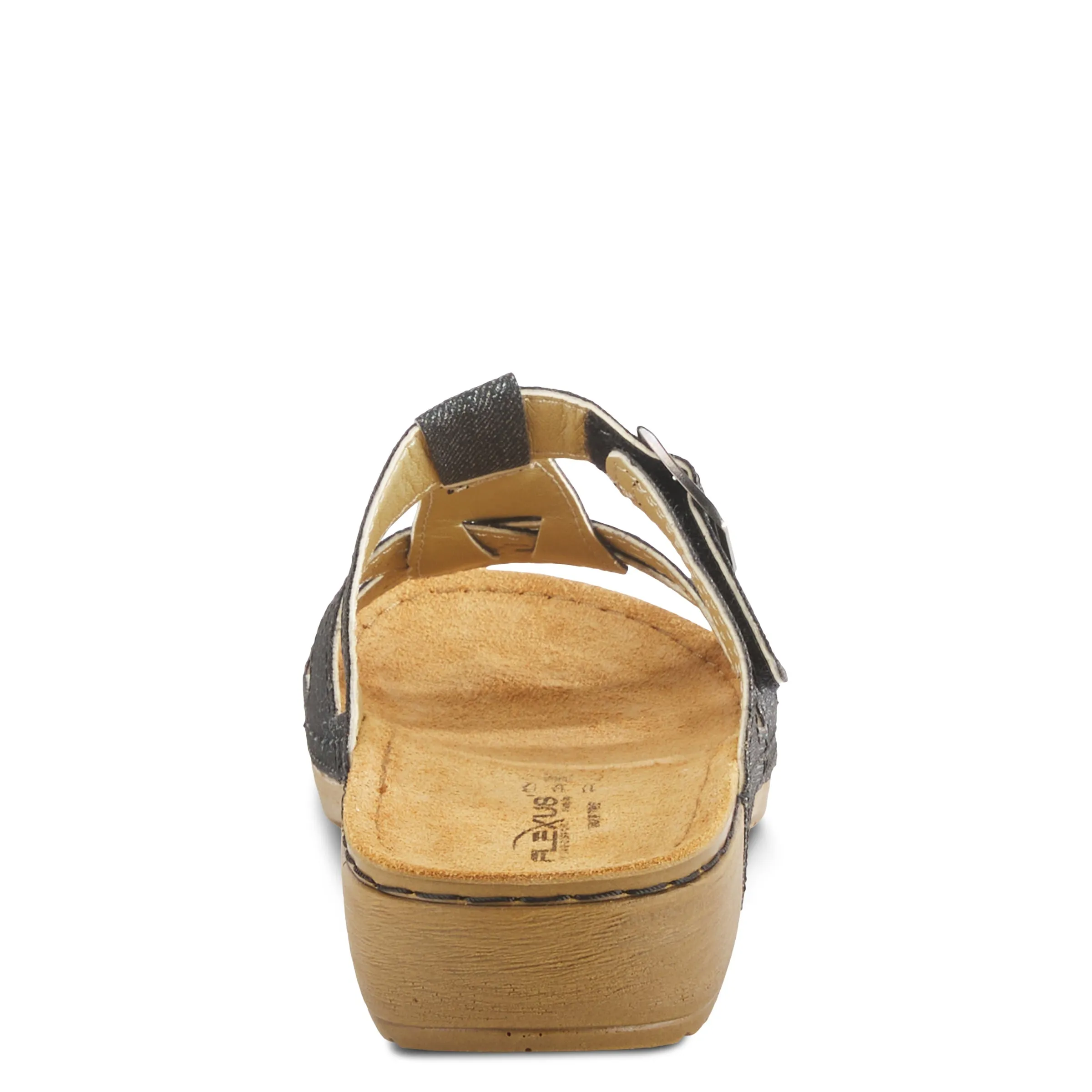 Spring Step Shoes Flexus Nery Jeans Slide Sandal Women's Denim Vegan