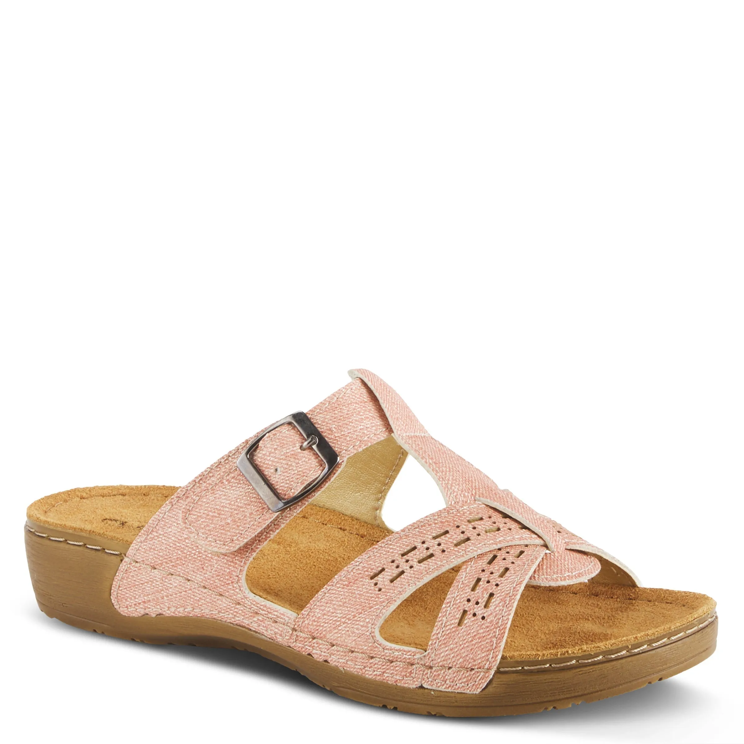 Spring Step Shoes Flexus Nery Jeans Slide Sandal Women's Denim Vegan