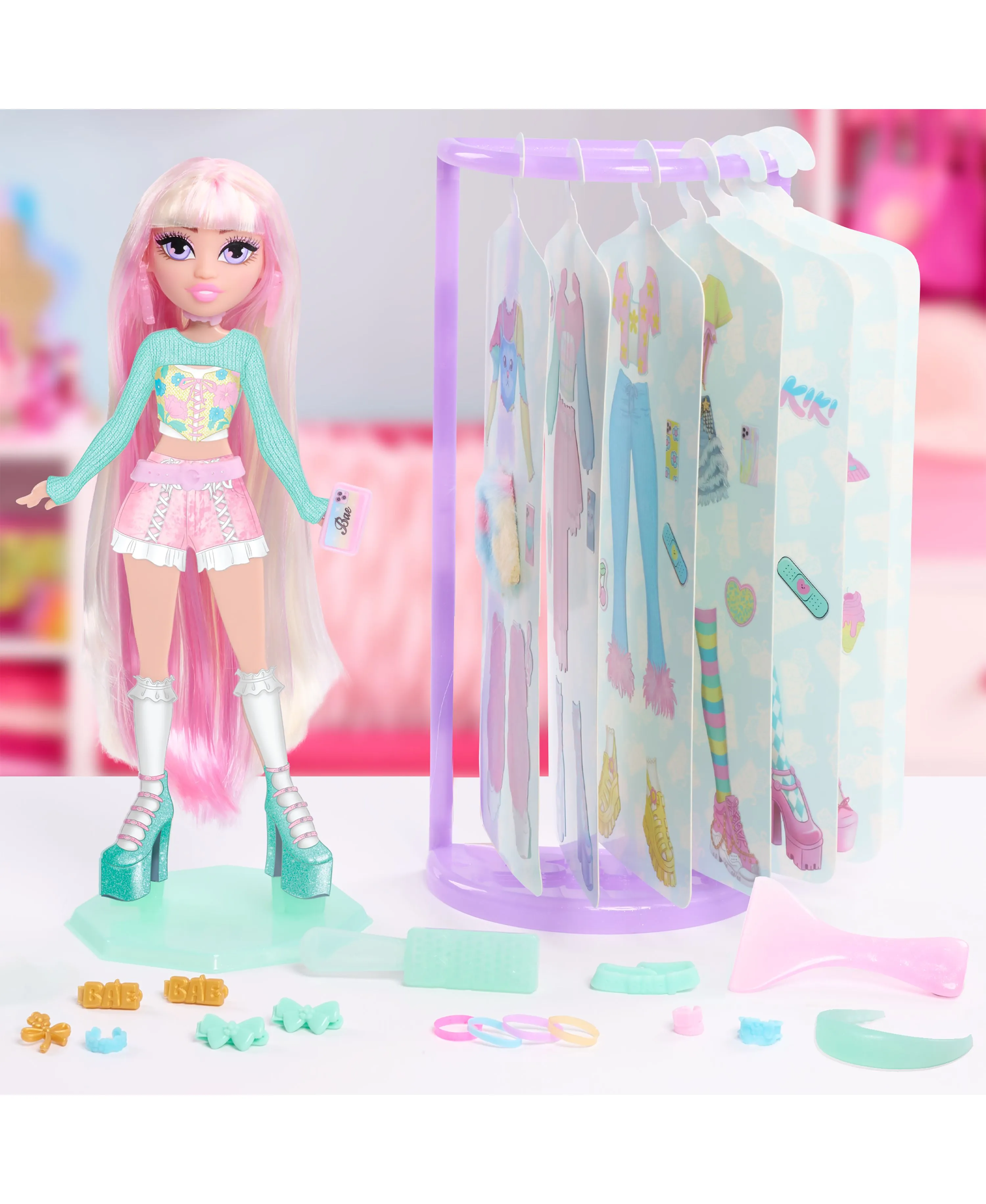 Style Bae Kiki 10" Fashion Doll with Reusable Sticker Outfits and Accessories