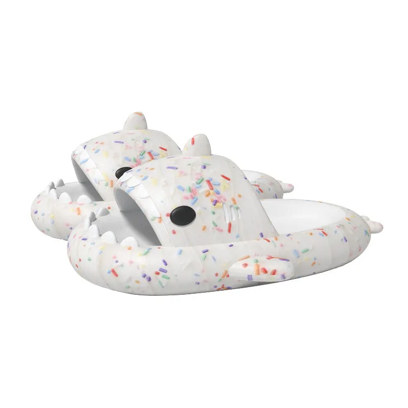 The Ambilight Unisex Slippers Women's and Men's Colorful Shark Slides