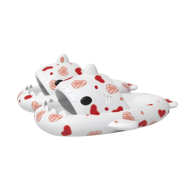 The Ambilight Unisex Slippers Women's and Men's Colorful Shark Slides