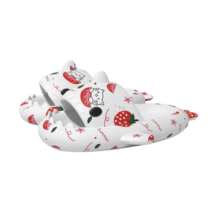 The Ambilight Unisex Slippers Women's and Men's Colorful Shark Slides