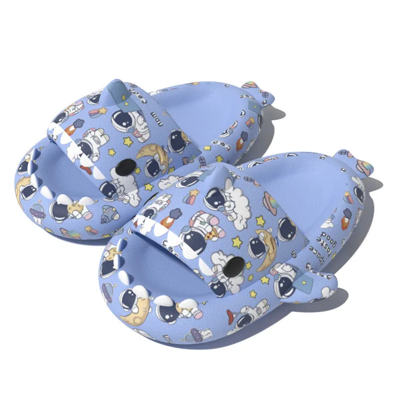 The Ambilight Unisex Slippers Women's and Men's Colorful Shark Slides