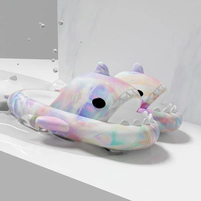 The Ambilight Unisex Slippers Women's and Men's Colorful Shark Slides