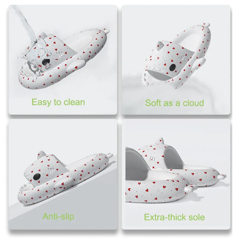 The Ambilight Unisex Slippers Women's and Men's Colorful Shark Slides