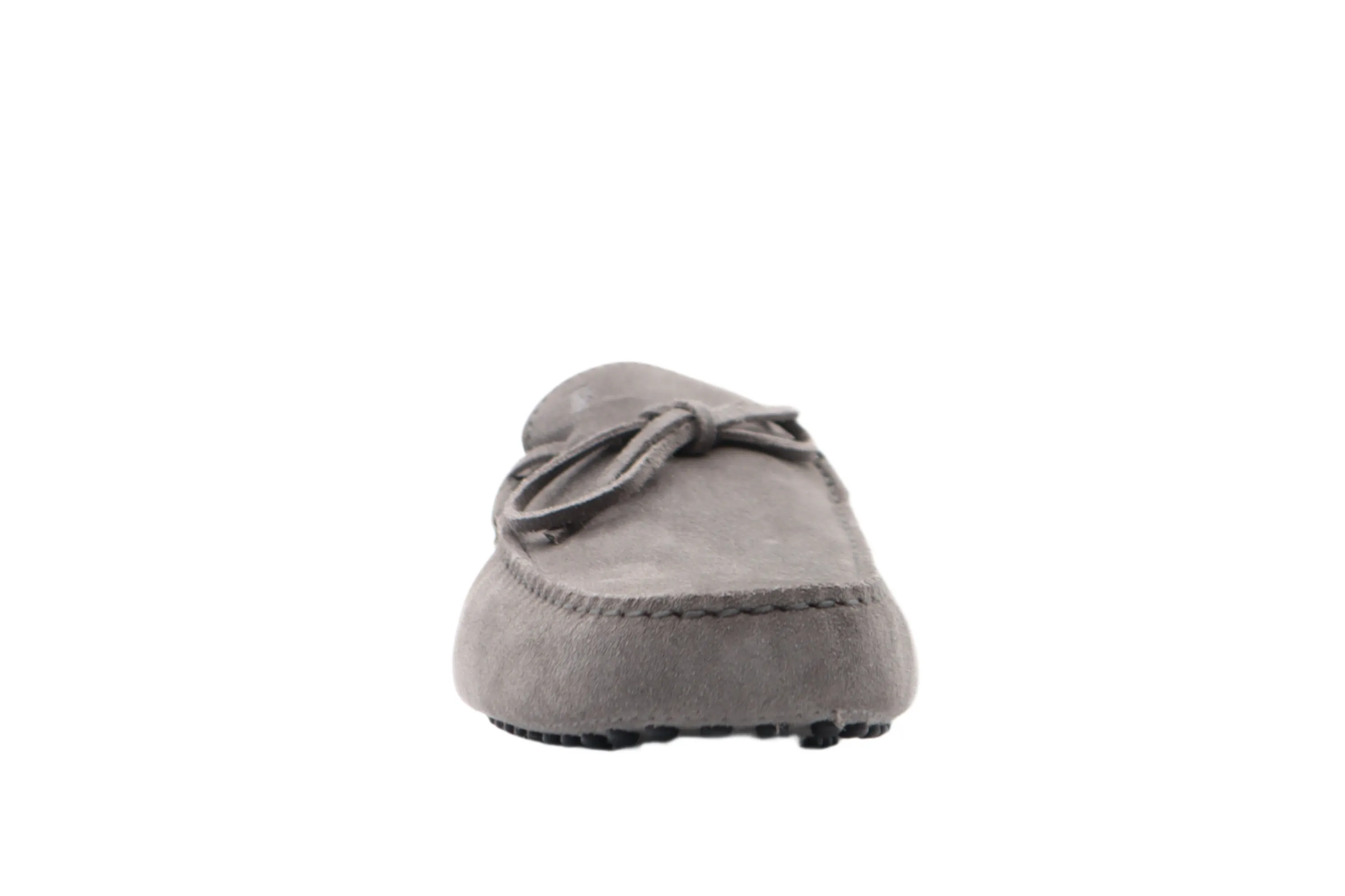 Tods Mens Grey Suede Laccetto Gommino Driver Shoe