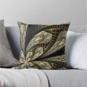 Unique Faux Suede Throw Pillow Black Gold, Pillow Included, Beautiful Decorative Faux Suede Cushions, Unique Luxury Cushions, 4 Sizes