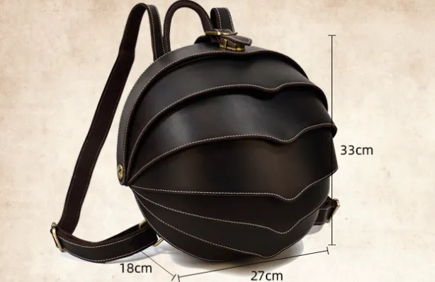 Vintage Handmade Leather Creative Backpack Personality Beetle | Brodtica.com