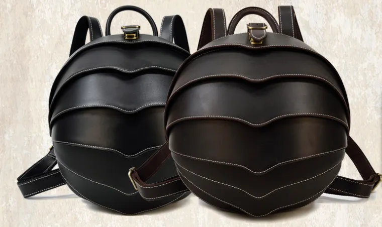 Vintage Handmade Leather Creative Backpack Personality Beetle | Brodtica.com