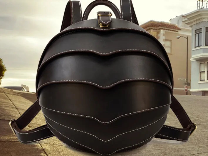 Vintage Handmade Leather Creative Backpack Personality Beetle | Brodtica.com