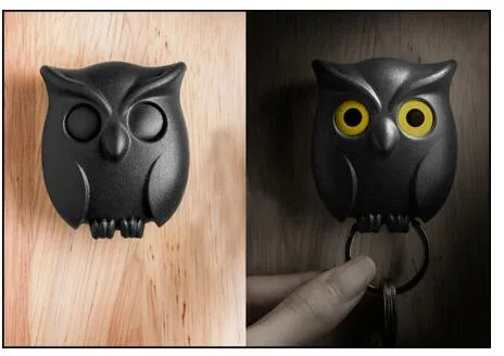Wall Key Holder Night Owl Magnetic Wall Magnets Keep Keychains Hooks | Brodtica.com