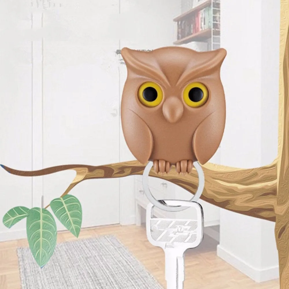 Wall Key Holder Night Owl Magnetic Wall Magnets Keep Keychains Hooks | Brodtica.com