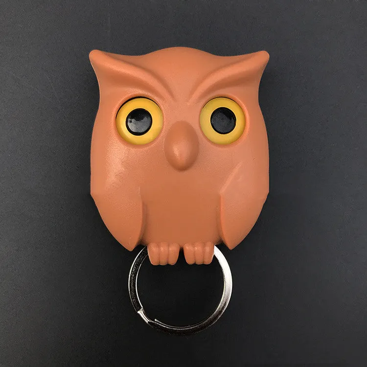 Wall Key Holder Night Owl Magnetic Wall Magnets Keep Keychains Hooks | Brodtica.com