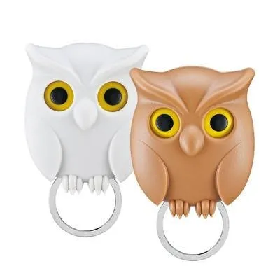 Wall Key Holder Night Owl Magnetic Wall Magnets Keep Keychains Hooks | Brodtica.com
