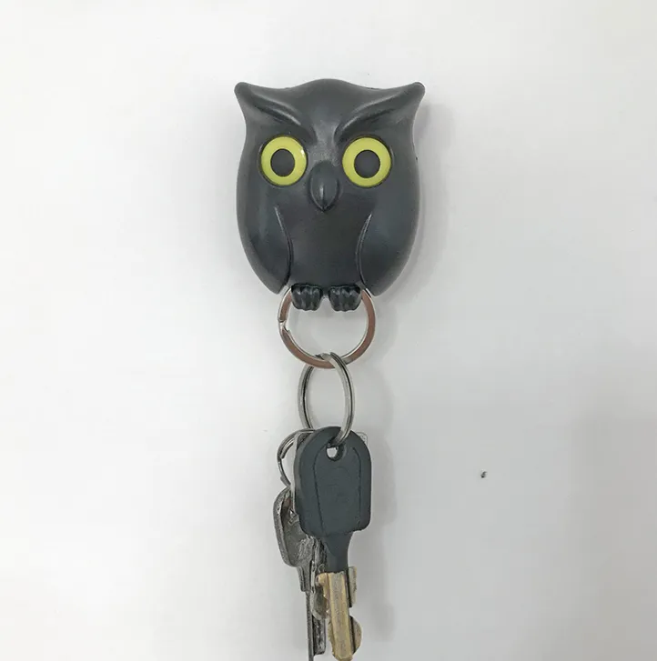Wall Key Holder Night Owl Magnetic Wall Magnets Keep Keychains Hooks | Brodtica.com