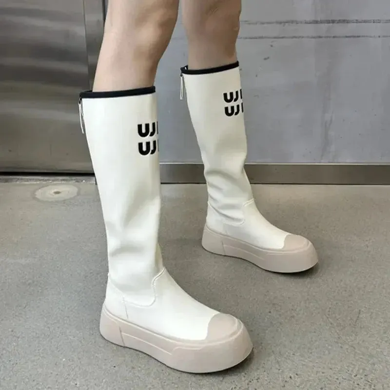 Winter Leather Gothic Chelsea Boots