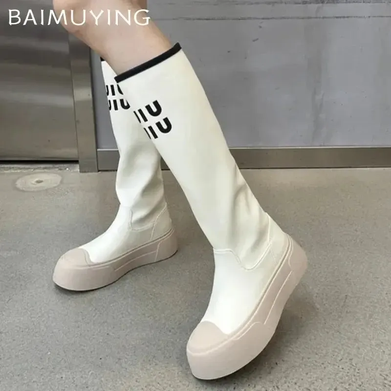 Winter Leather Gothic Chelsea Boots